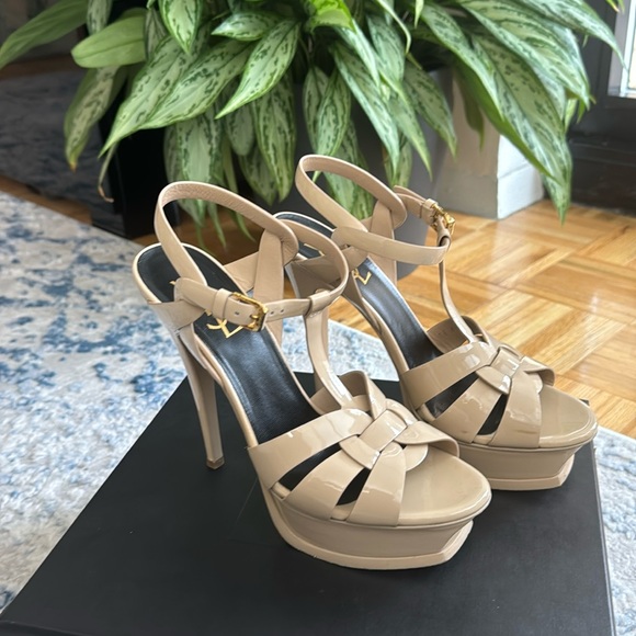 Saint Laurent Platform Sandals - Picture 1 of 9